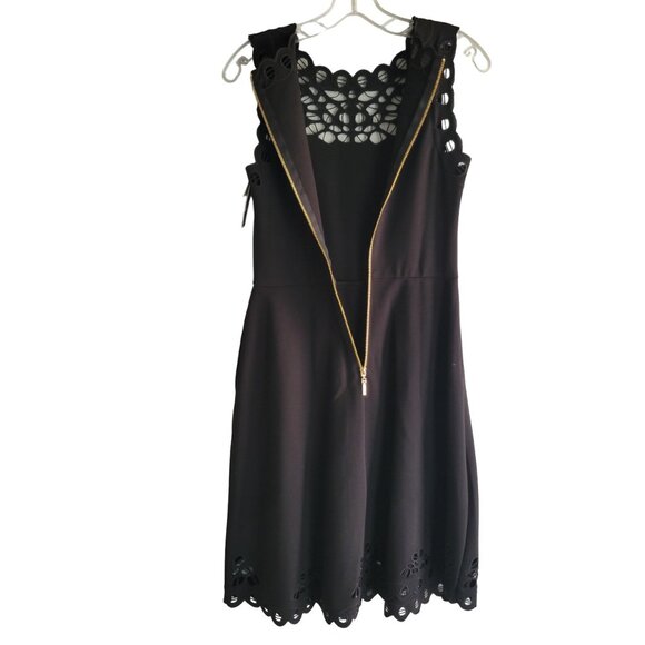 NWT Joseph Ribkoff Cutout Black Dress Size 6 - Picture 4 of 15